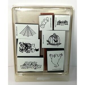 HAPPY HALLOWEEN SET Witch Broom GHOST SPIDER Stampin' Up!